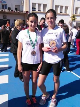 Atletas prieguenses en el campeonato provincial. (Foto: Cedida)