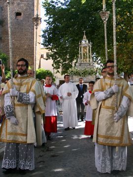 Paso de la comitiva junto al Castillo. (Foto: A. J. Sobrados)