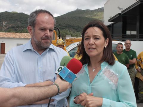 Algar y Crespín atendiendo a los medios. (Foto: R. Cobo)