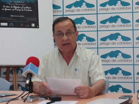 Miguel Forcada, ayer jueves durante la presentación de la programación en nuestra localidad. (Foto: R. Cobo)