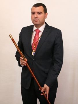 José Manuel Mármol tras tomar posesión como alcalde de Priego. (Foto: A.J.Sobrados=