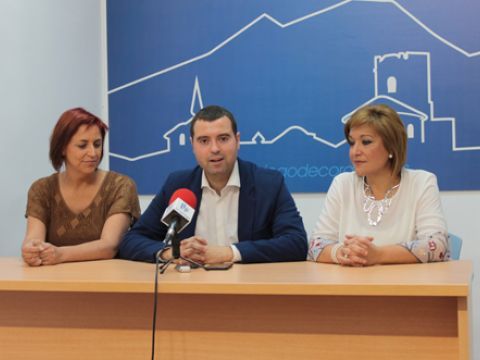 Díaz, Mármol y Mantas, durante la rueda de prensa que ofrecían el viernes. (Foto: R. Cobo)