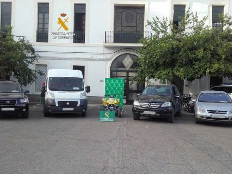 Imagen del material intervenido por la Guardia Civil. (Foto: Cedida)