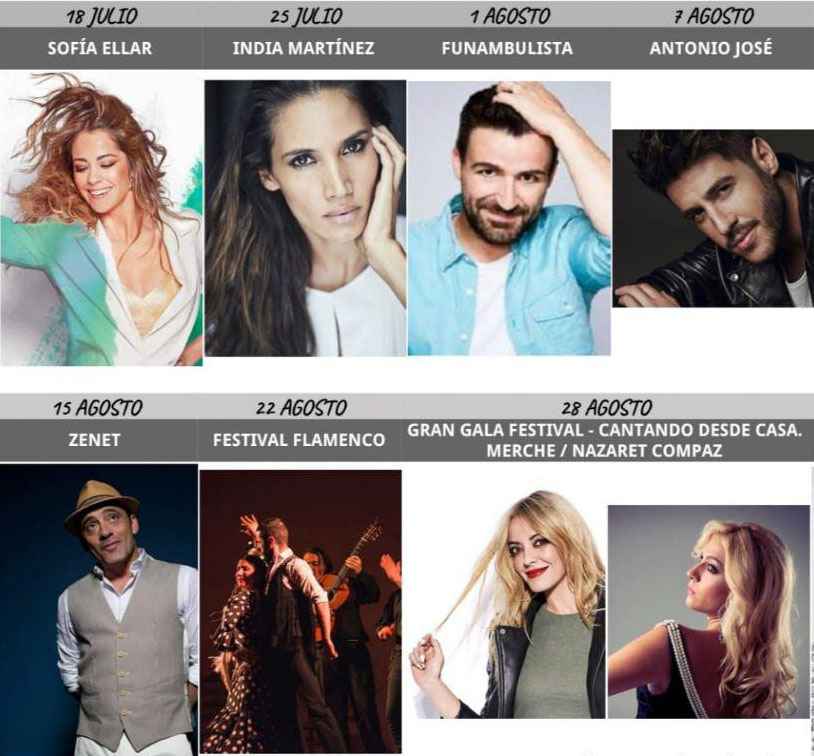 Varios de los artistas anunciados.
