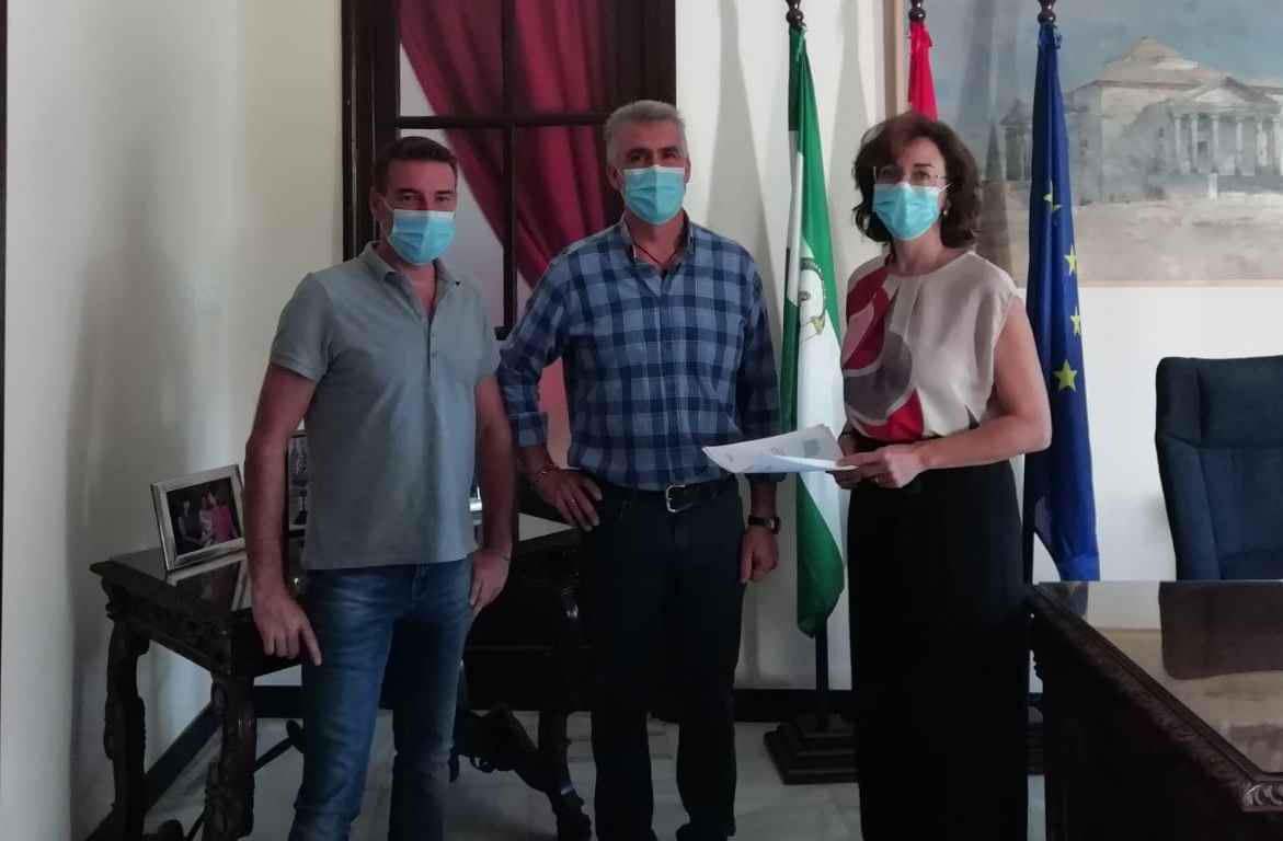 Pablo Ruiz, Rafael García y Mª Luisa Ceballos.