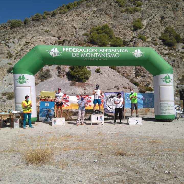 Podio de la categoría Senior Masculino.