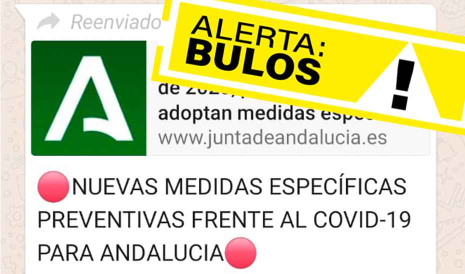 Bulos difundidos por Whatsapp.