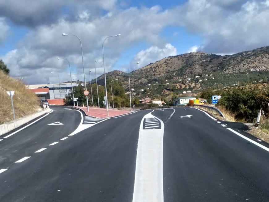 Vista del acceso al polígono donde han ejecutado las obras.