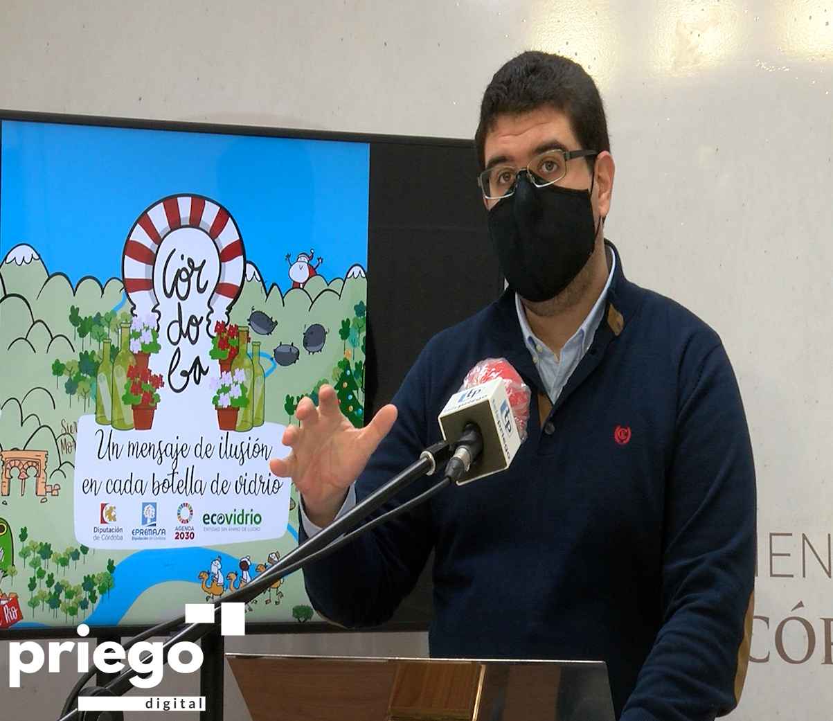 José Guzmán durante la presentación de la campaña.