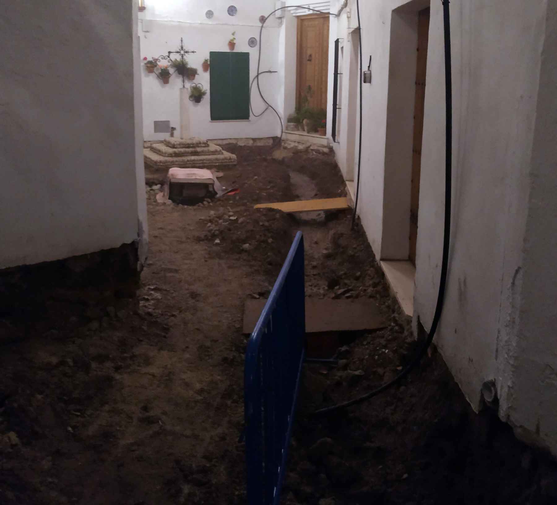 Acceso actual a la plaza de San Antonio.