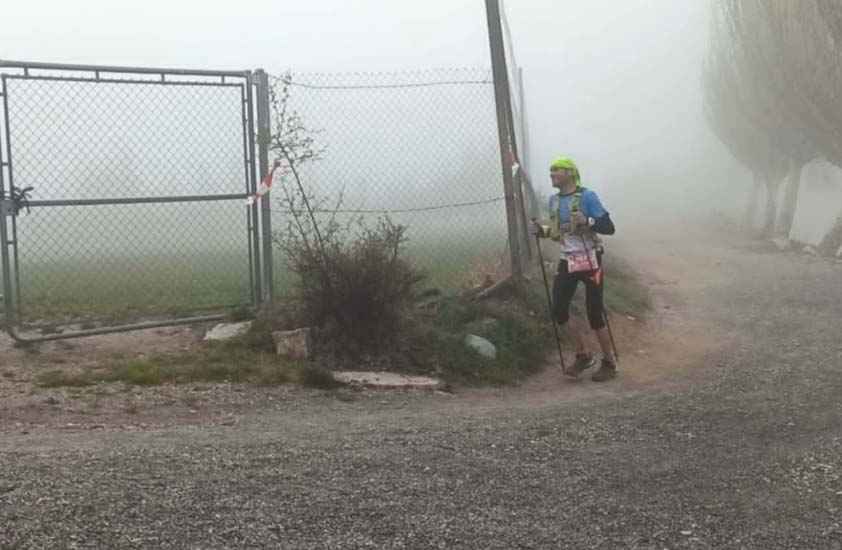 Antonio Ropero durante la carrera.