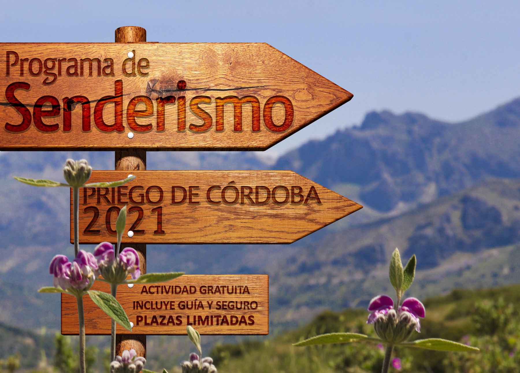 Cartel anunciador del Programa de Senderismo 2021.