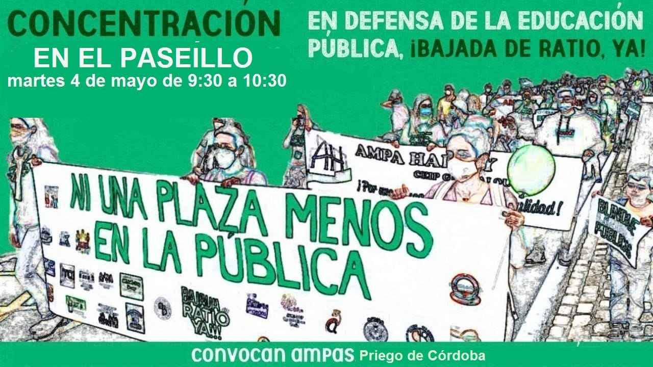 Cartel de la concentración.