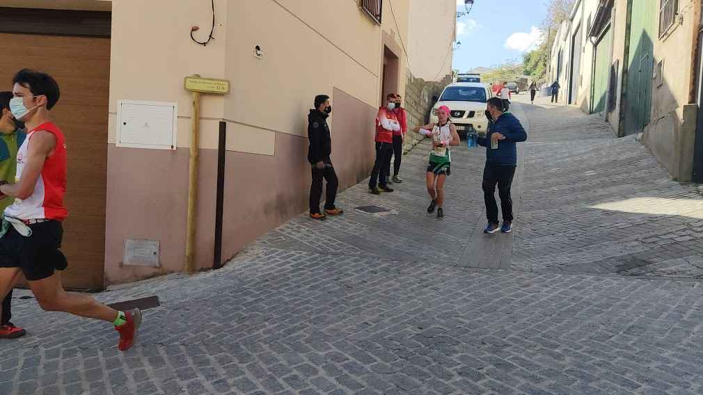 Patricia Pineda durante la carrera.