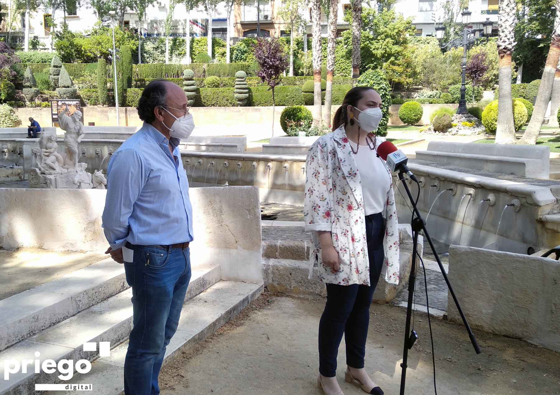 Jiménez y Ramírez, esta mañana en la Fuente del Rey.