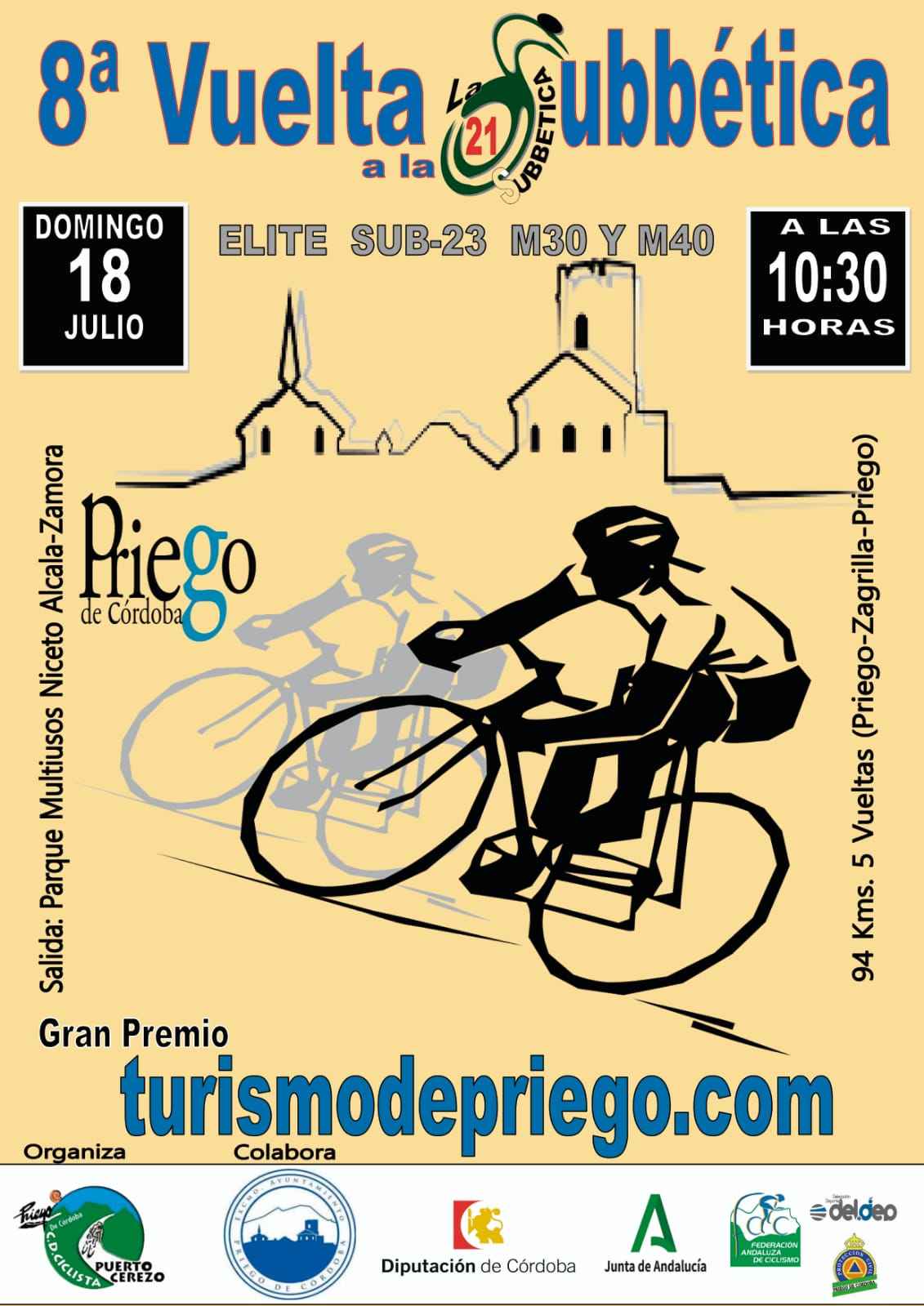 Cartel anunciador de la prueba.