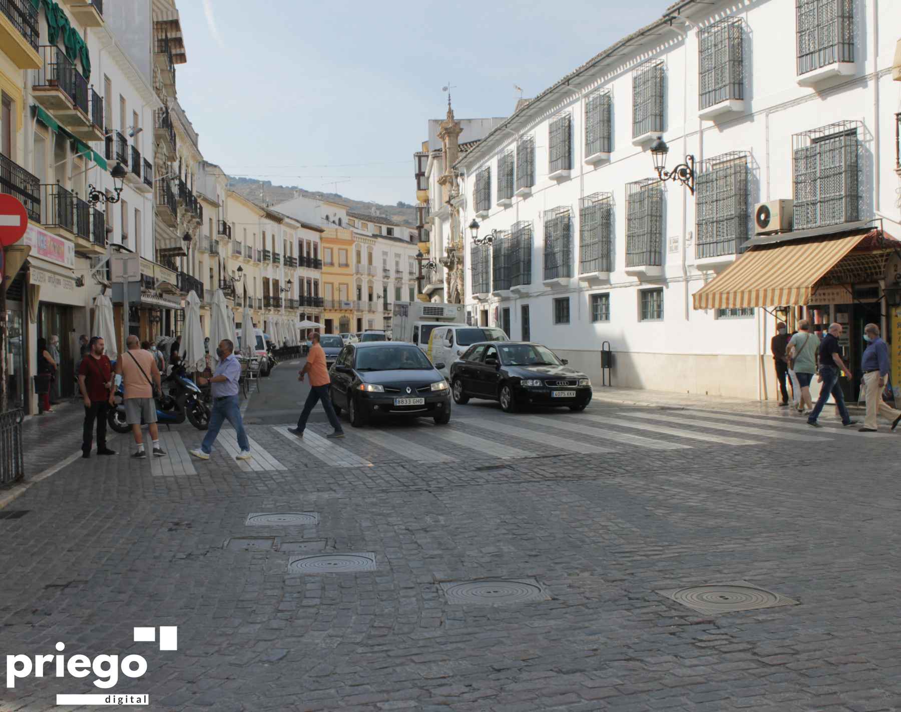 Unión de la calle Río con la Plaza de Andalucía.