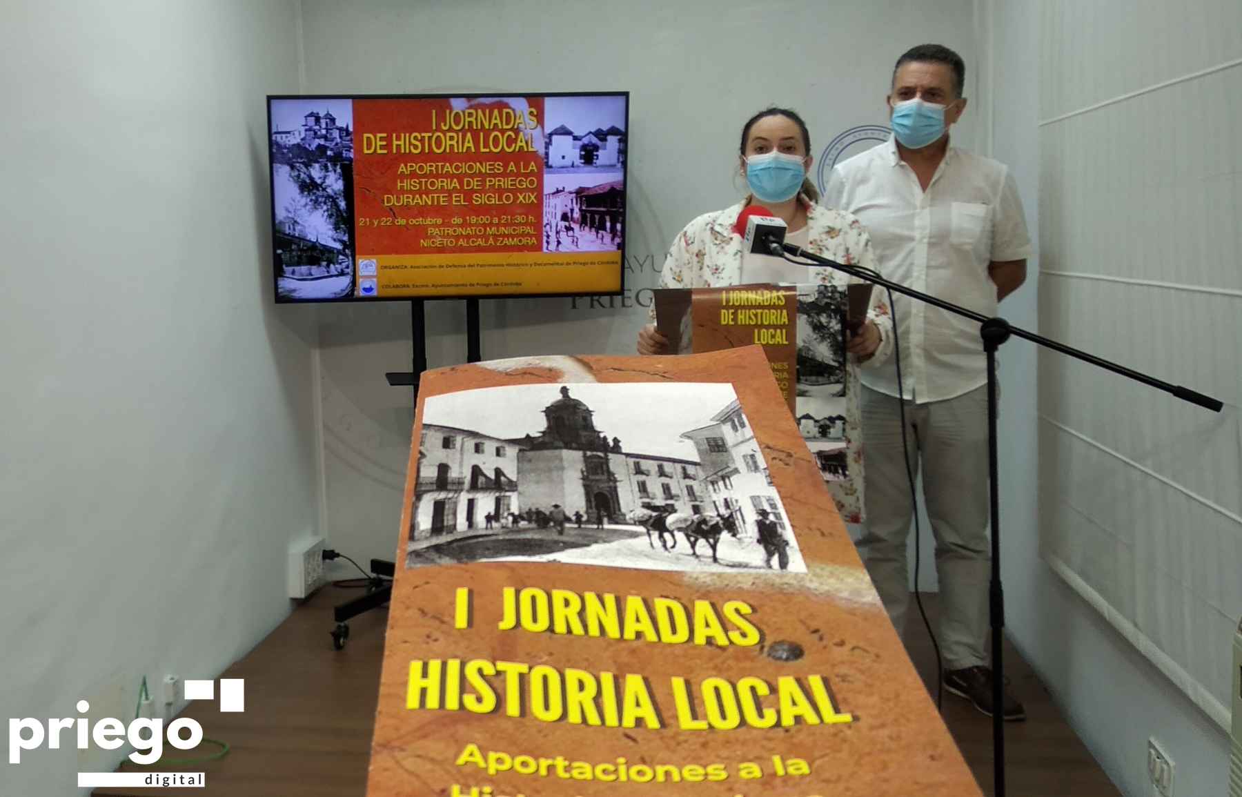 Ramírez y Cuadros durante la presentación de las jornadas.