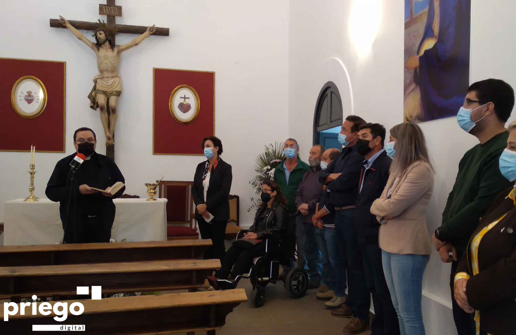 Bendición de la remozada capilla del camposanto.
