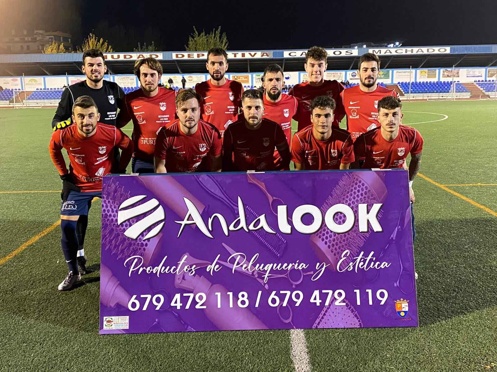 Once inicial del Priego C.F. ante el Baenense.