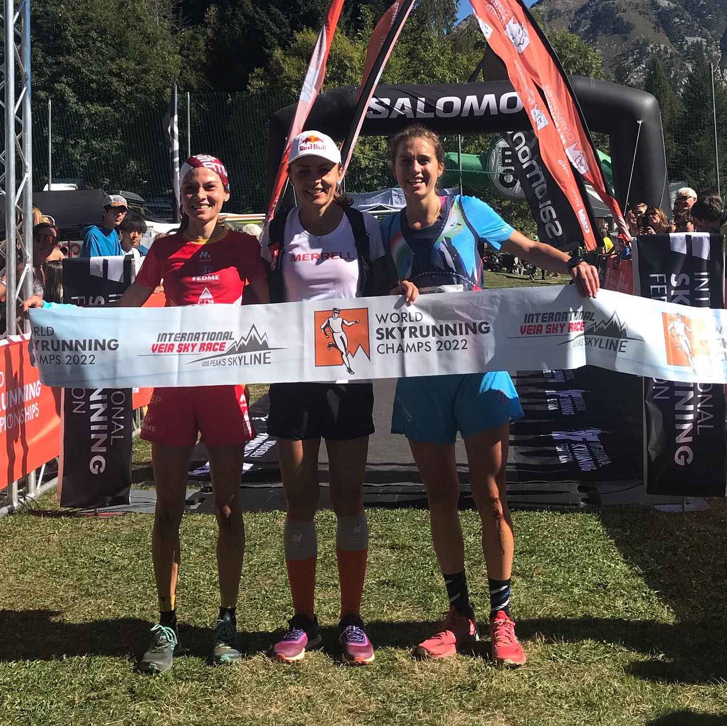 Podio femenino del Mundial de Skyrunning.