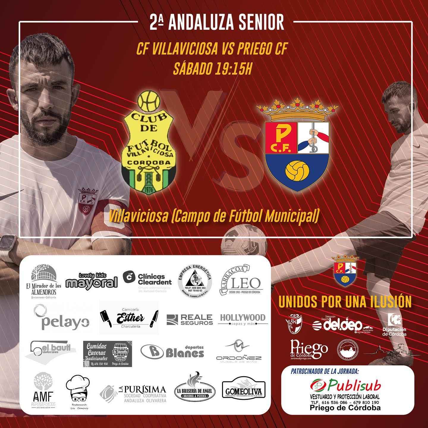 Cartel del partido en las redes sociales del club.