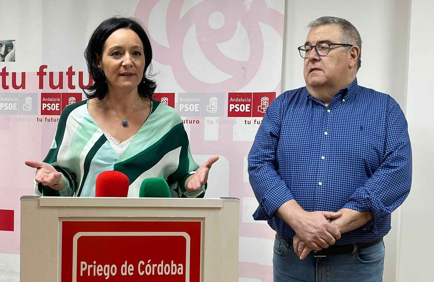 Crespín y Musachs durante su comparecencia ante los medios.