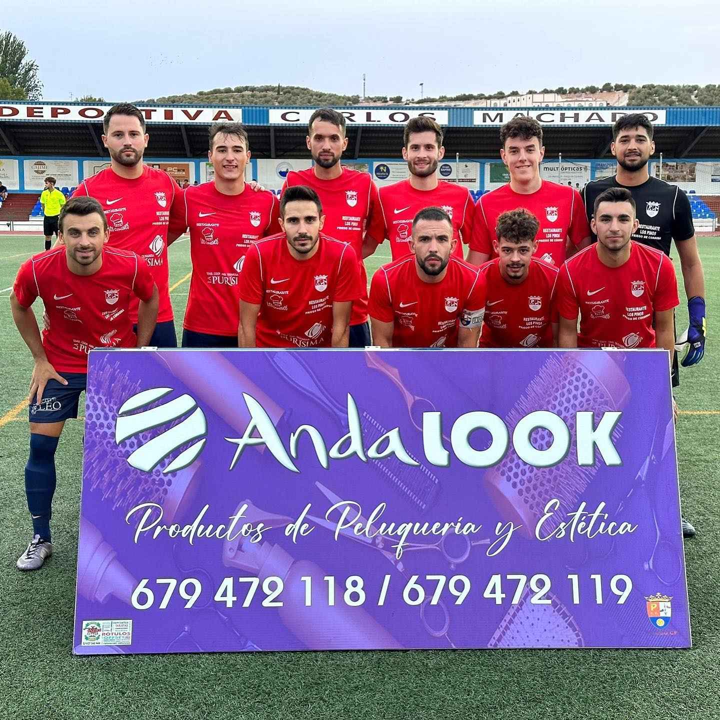 Formación del equipo prieguense.