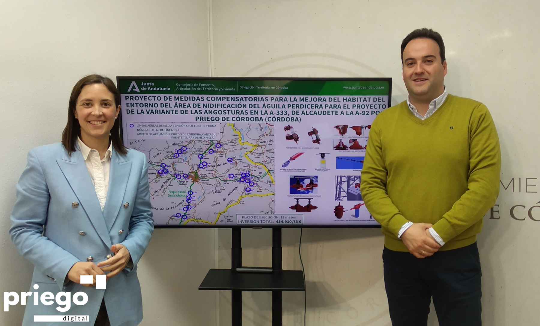 Casanueva y Valdivia esta mañana tras su comparecencia ante los medios.