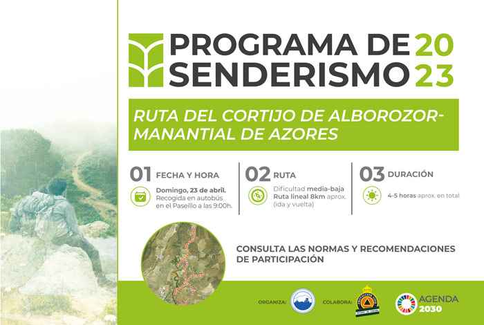Cartel de la primera ruta.