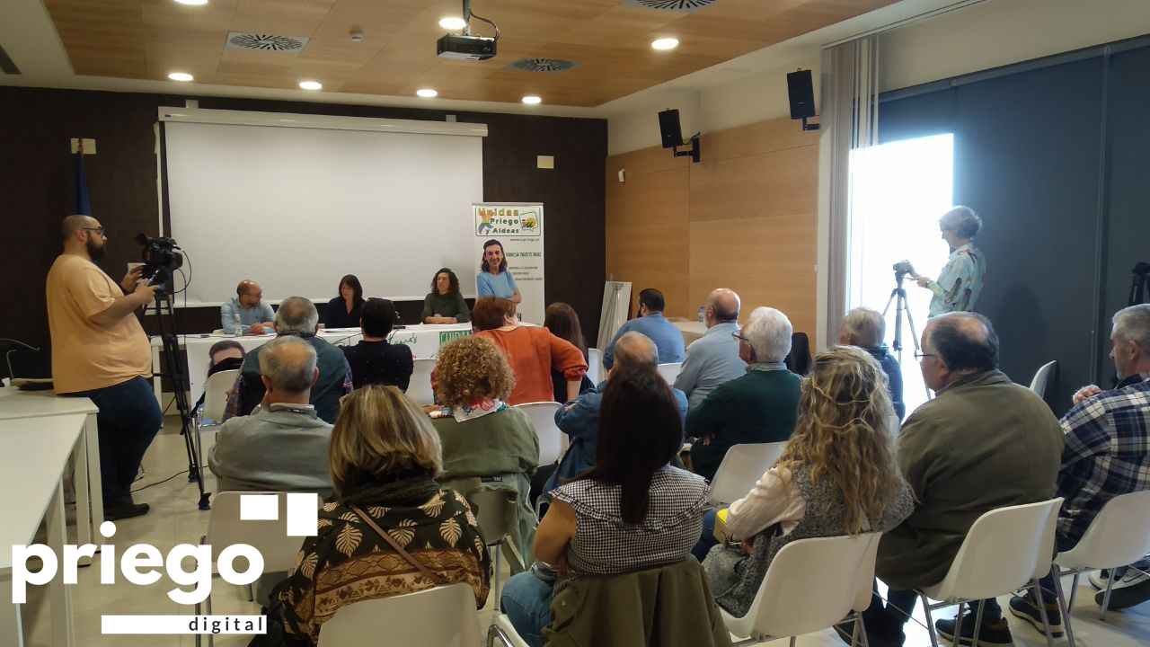 Aspecto que presentaba el salón de actos del CIE durante la presentación de Tauste.