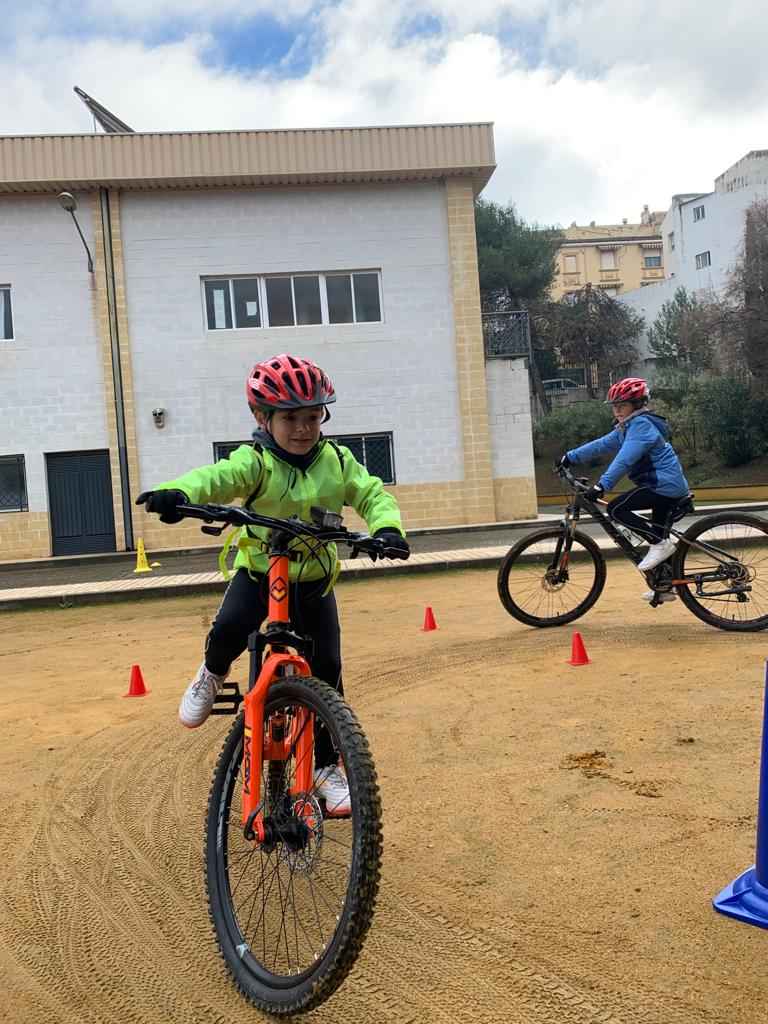 Escuela de ciclismo.