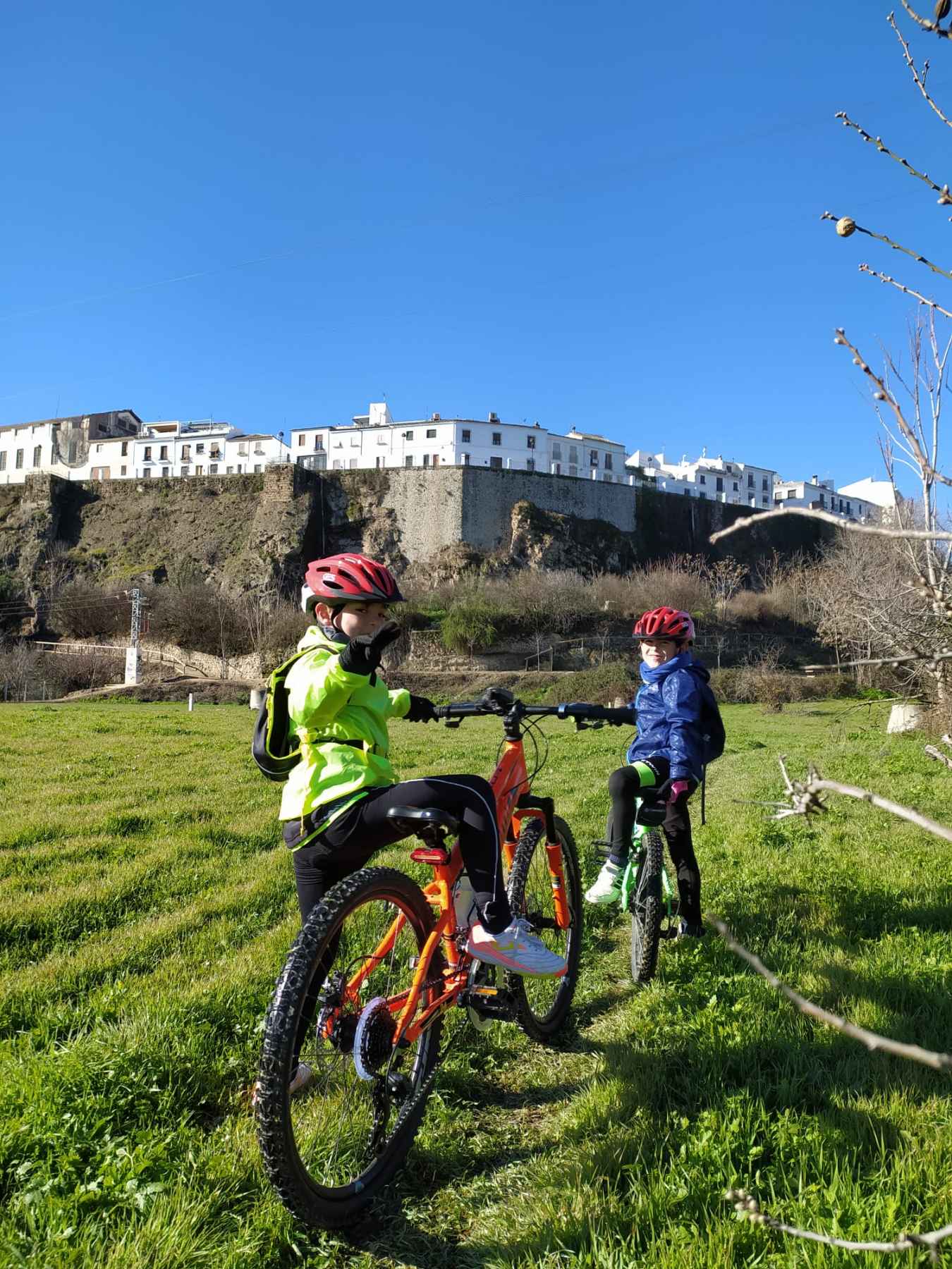 Escuela de ciclismo.