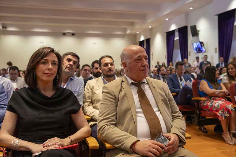 Ceballos y Ruiz durante el acto.