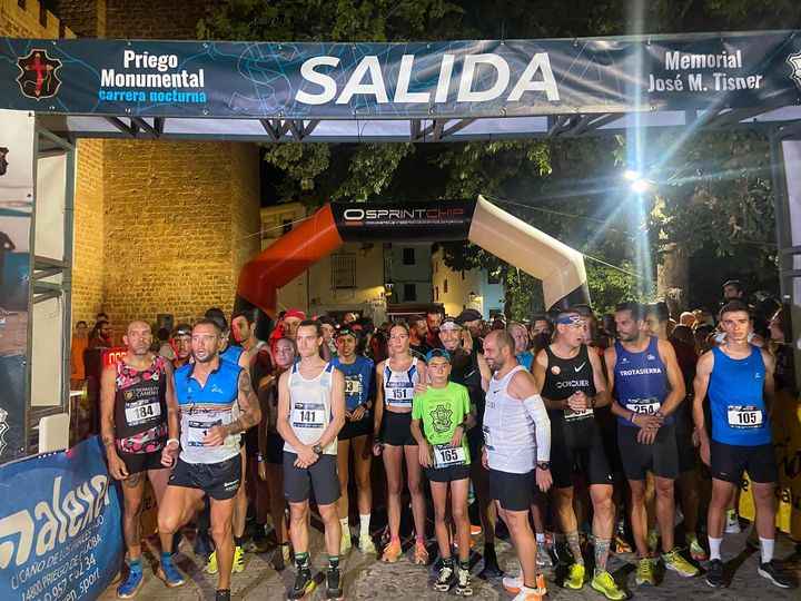 Línea de salida de la prueba reina.