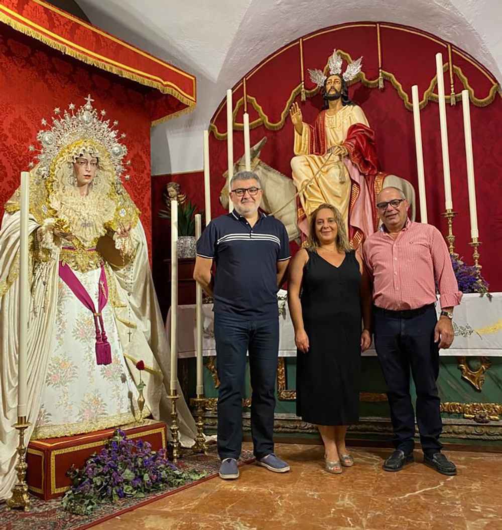 Rafael Cobo, Inmaculada Alcalá-Zamora y José del Caño.