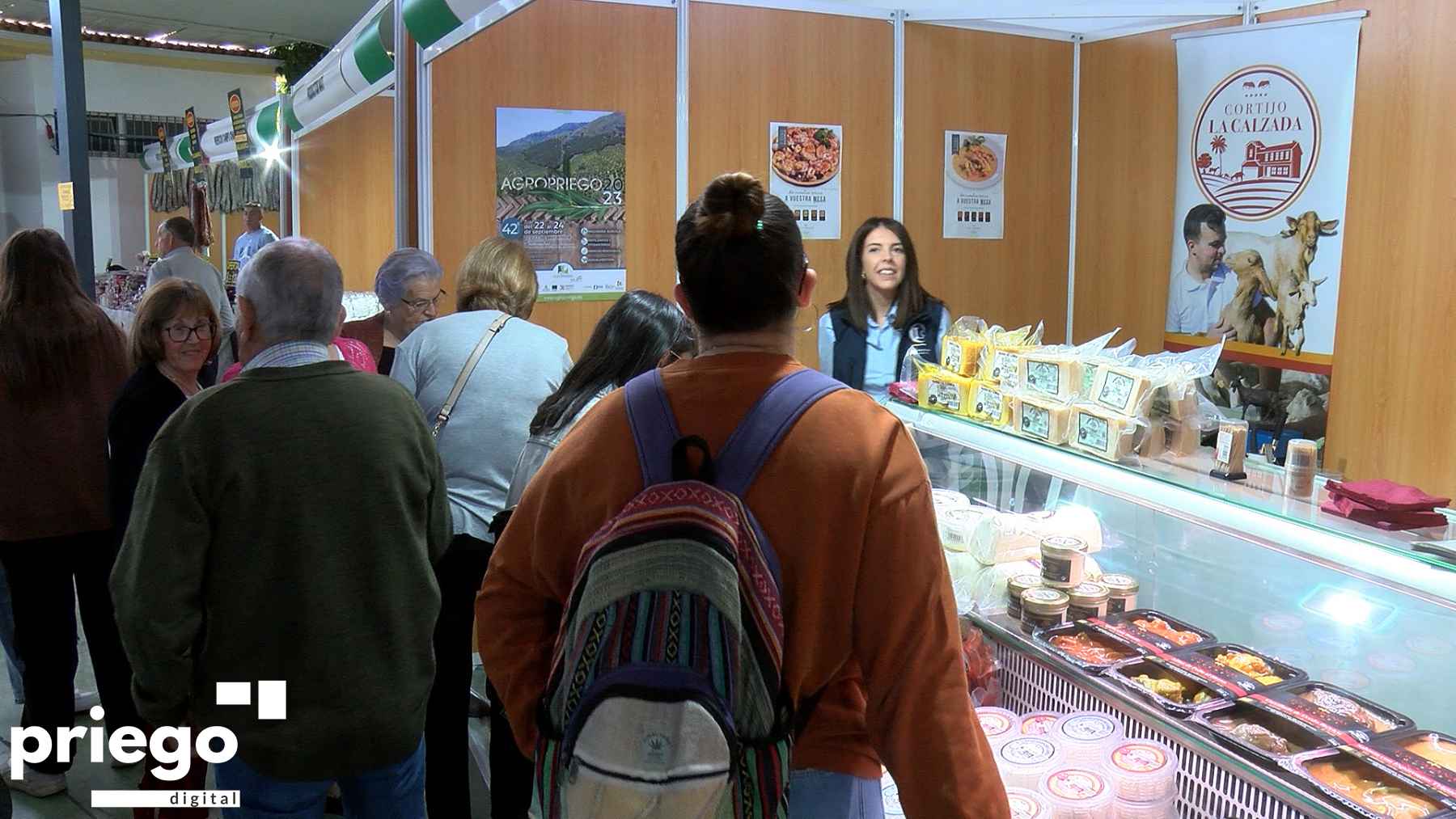 Aspecto de uno de los estands de la zona de agroalimentaria.