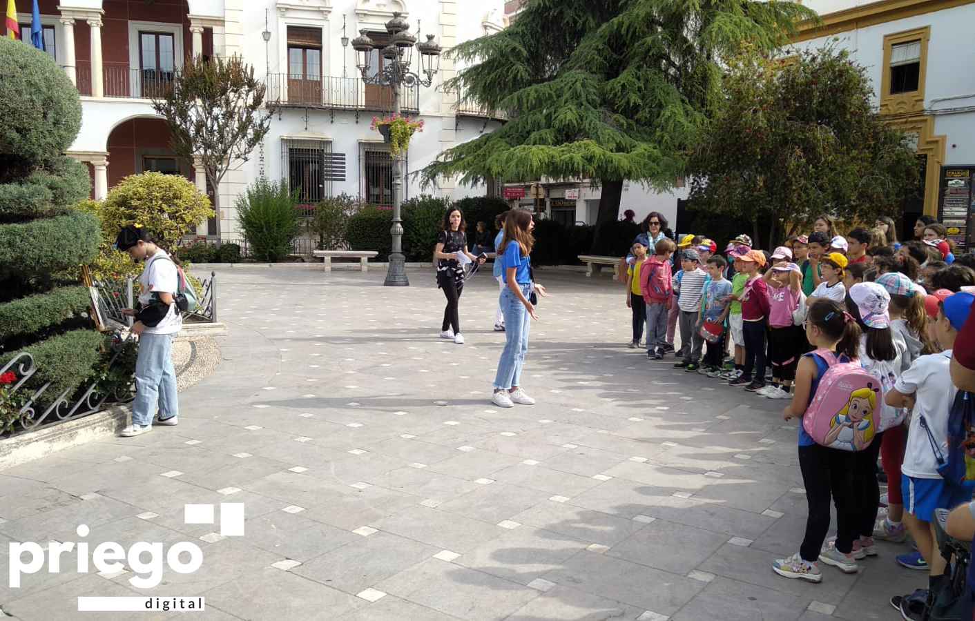 En la plaza de la Constitución, donde el protagonista fue Adolfo Lozano Sidro.