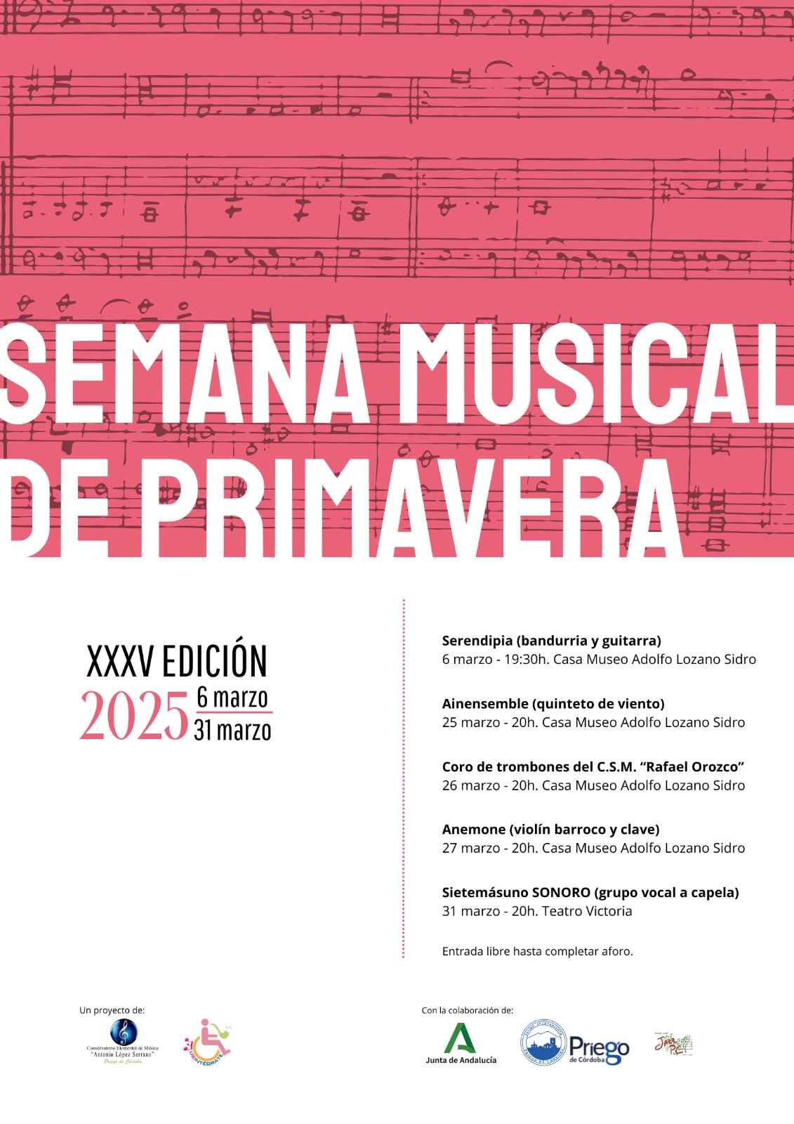 Cartel de la actividad.