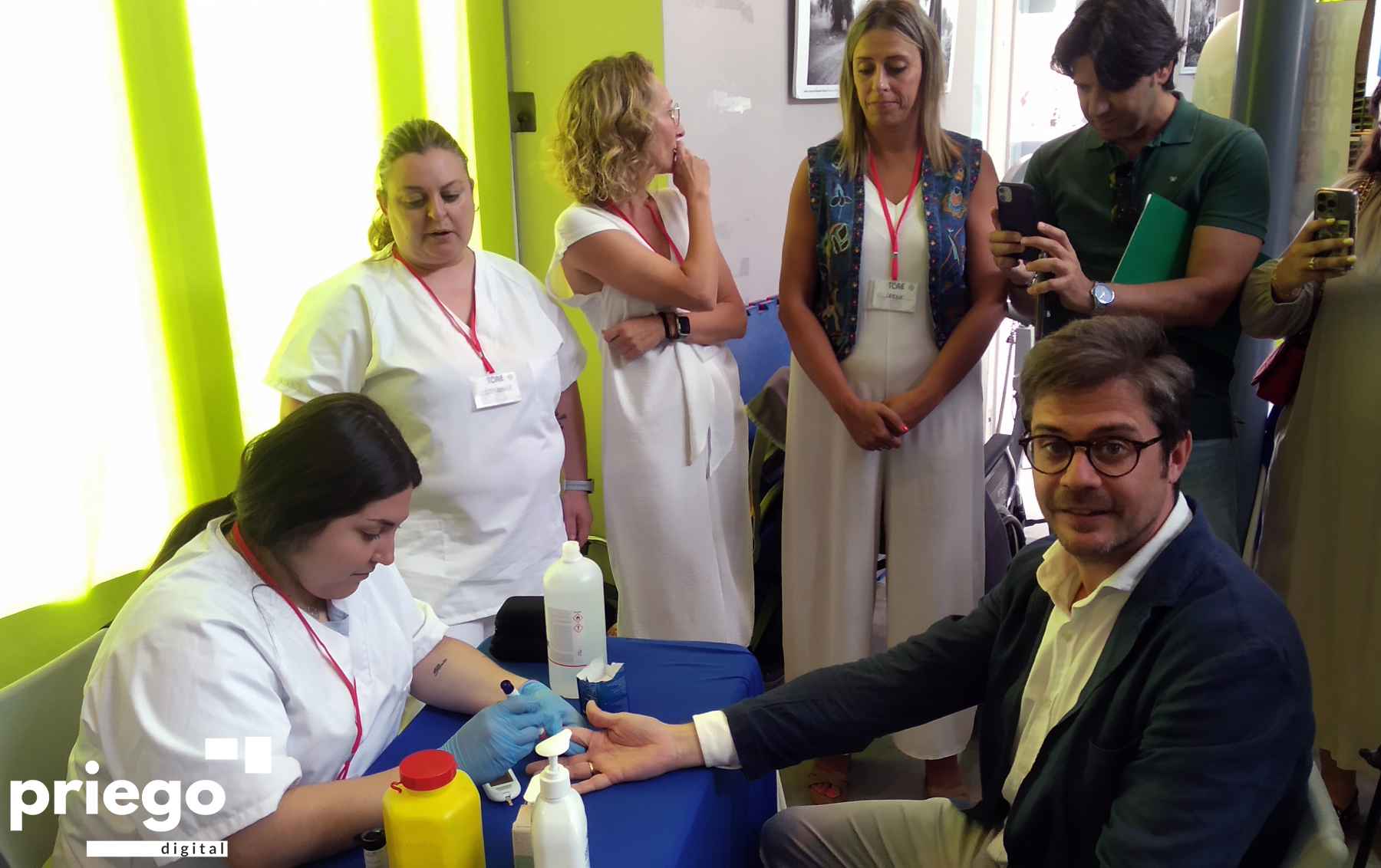 Diego Copé, Delegado Territorial de Desarrollo Educativo, ayer en Priego.