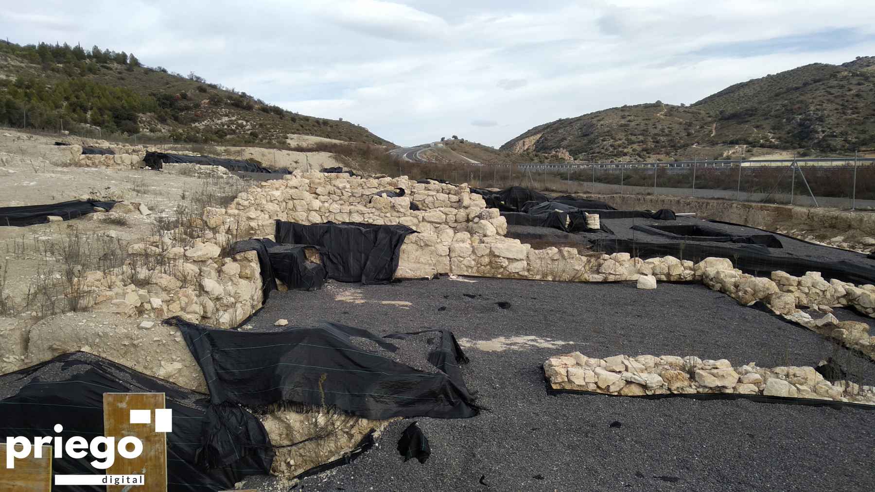 Estado actual del yacimiento del Cortijo de los Cipreses.