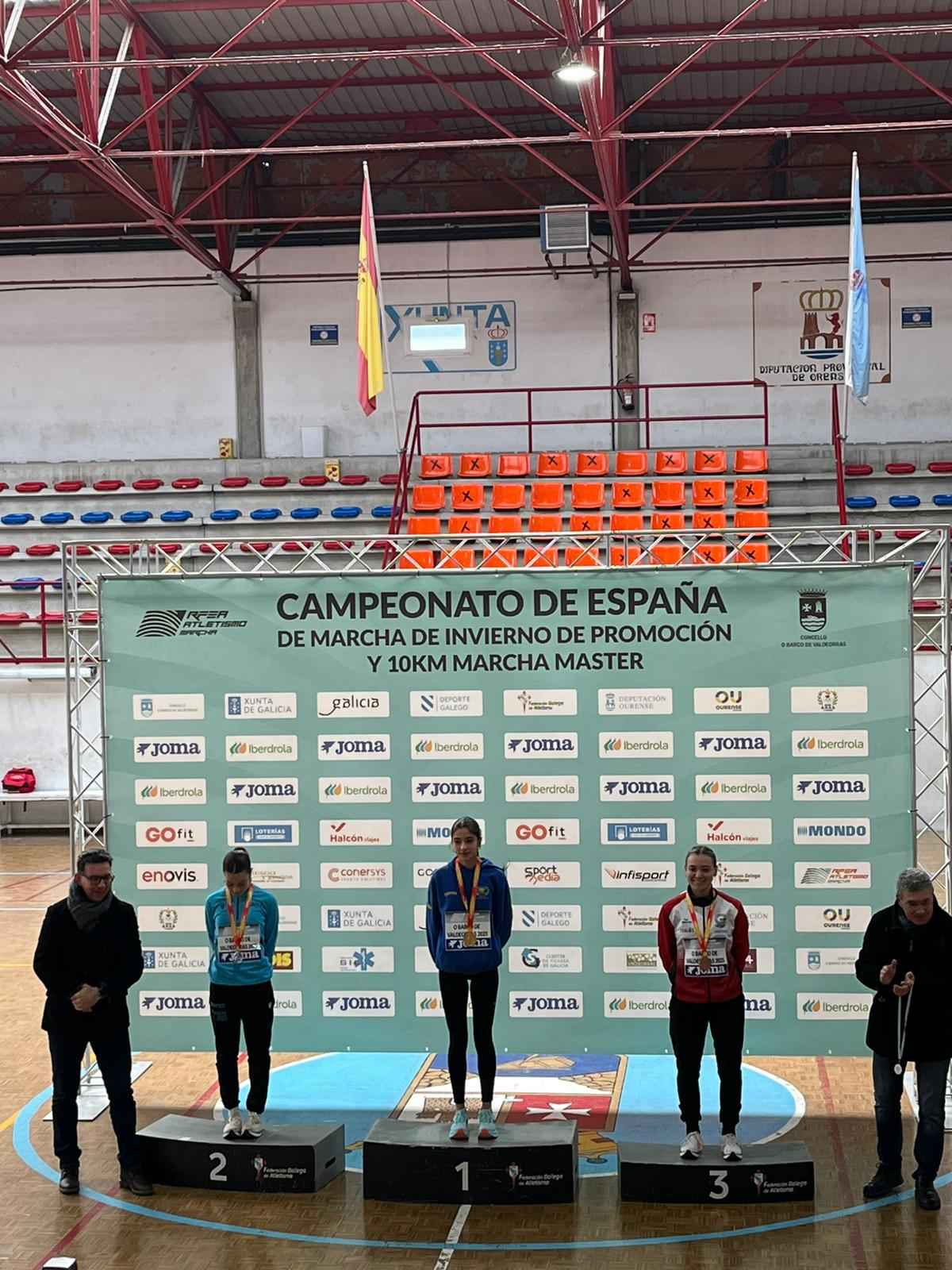 Podio de la categoría.