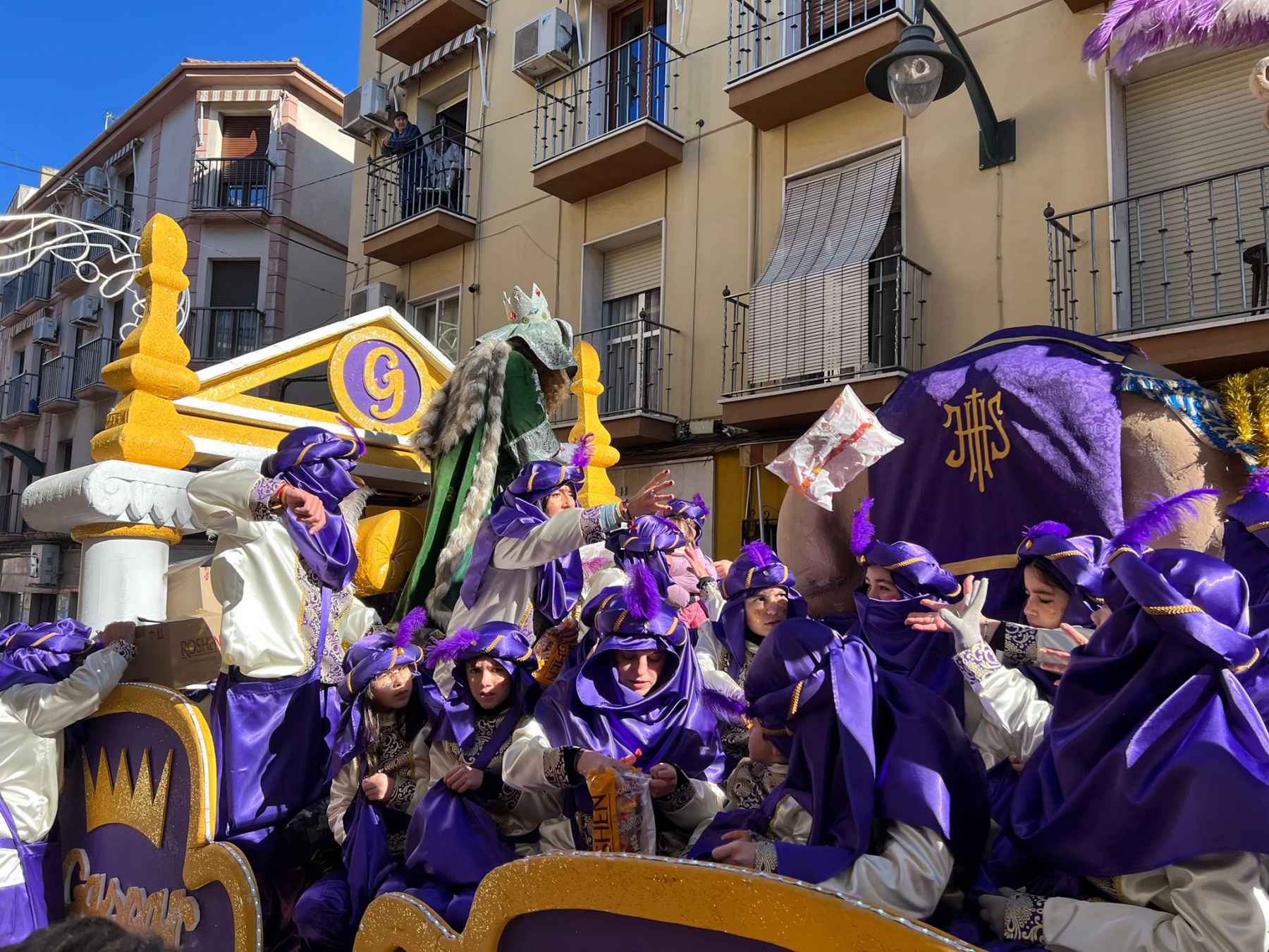 Cabalgata de Reyes Magos en Priego.