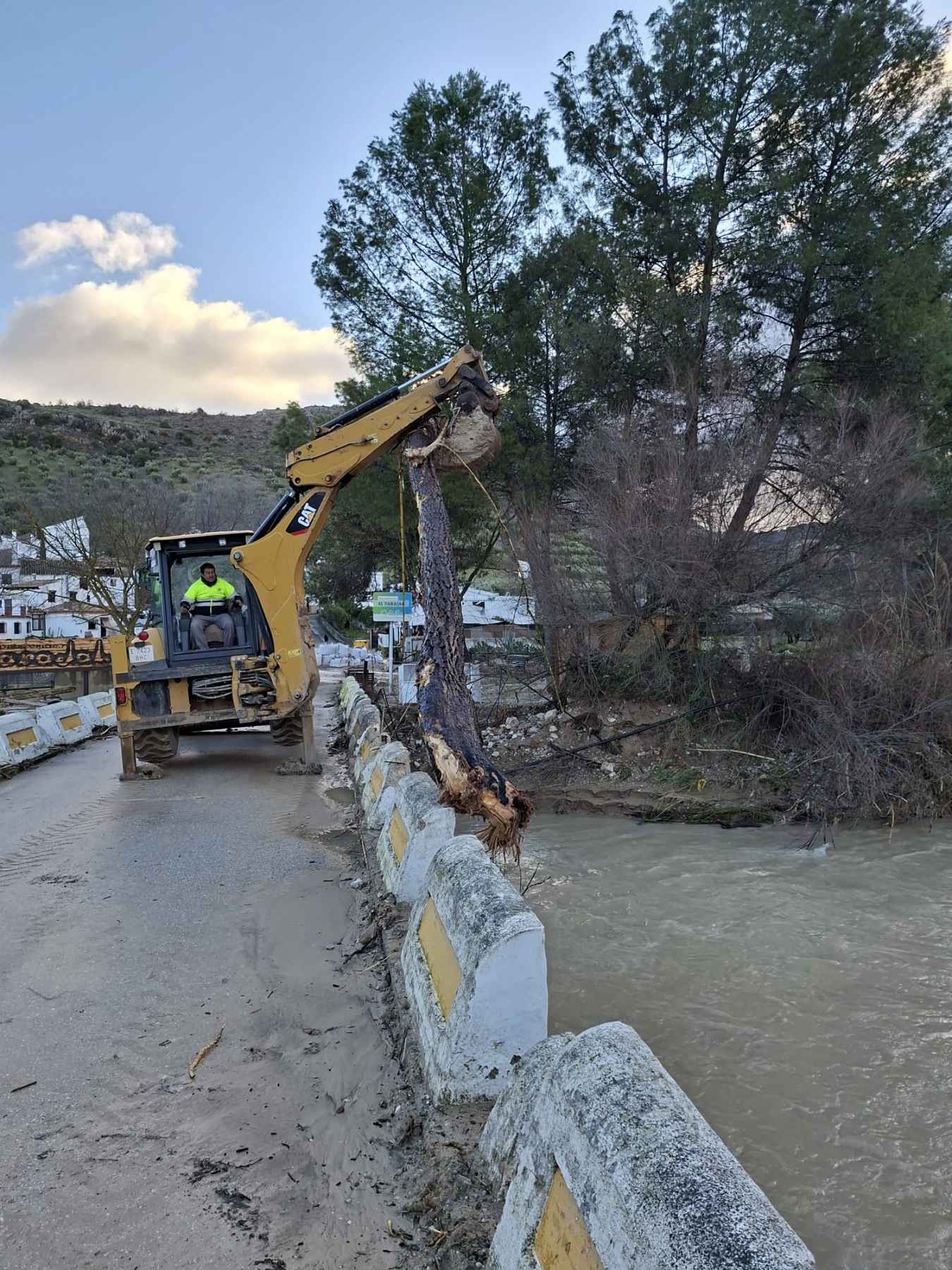 Trabajos de limpieza en el cauce del arroyo Salado en El Tarajal.