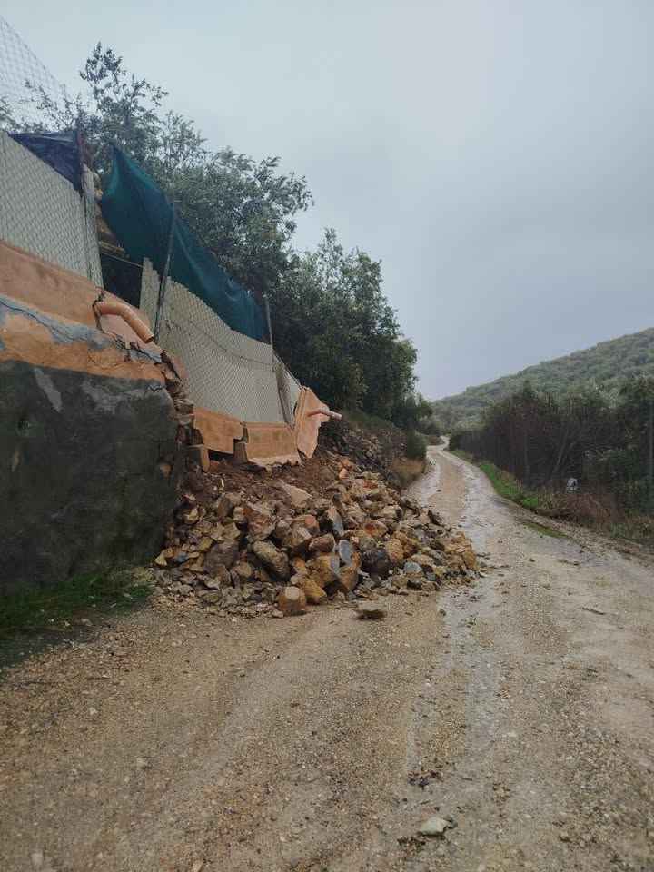 Daños en una explotación agrícola.