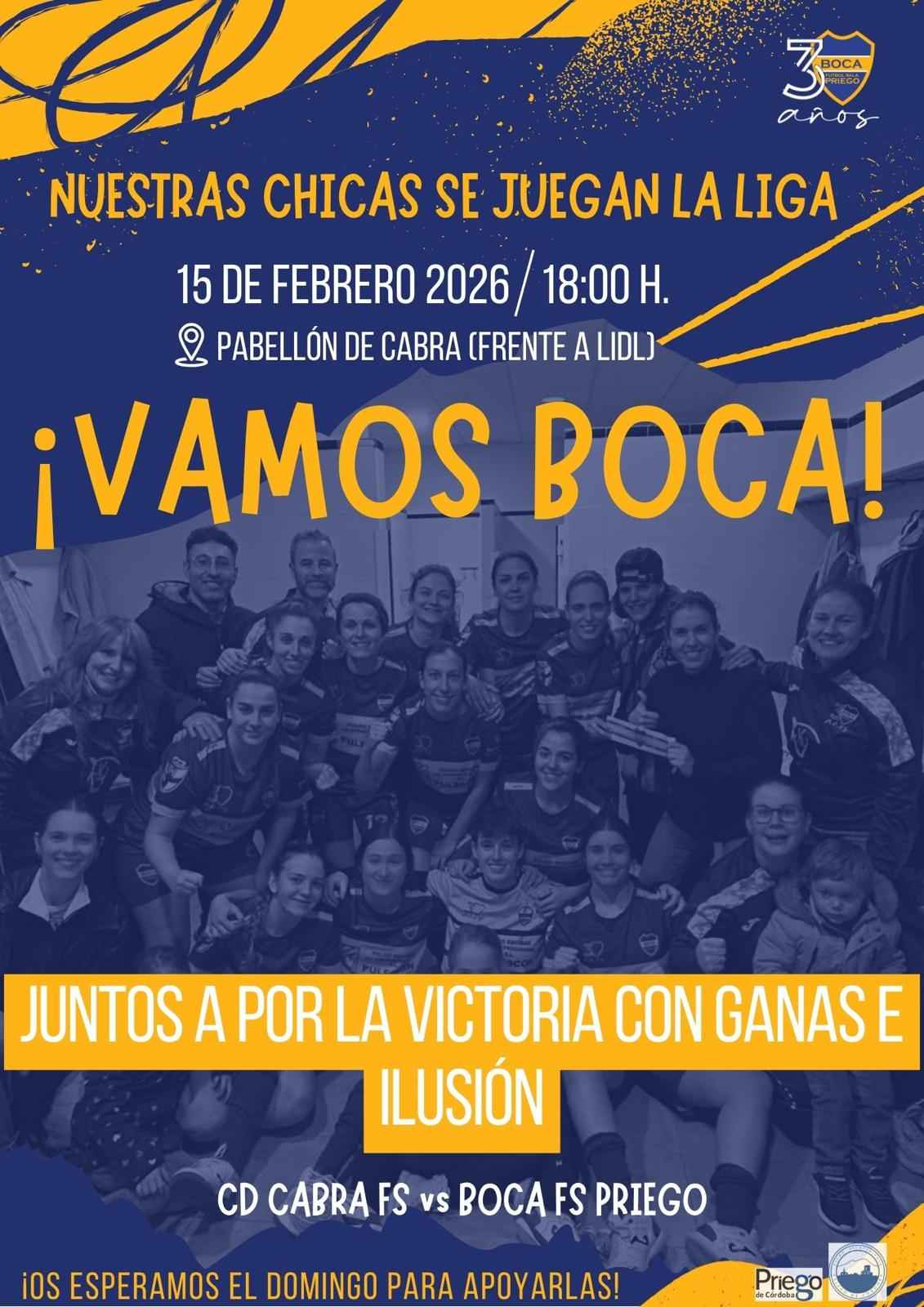 Cartel de apoyo al equipo femenino.