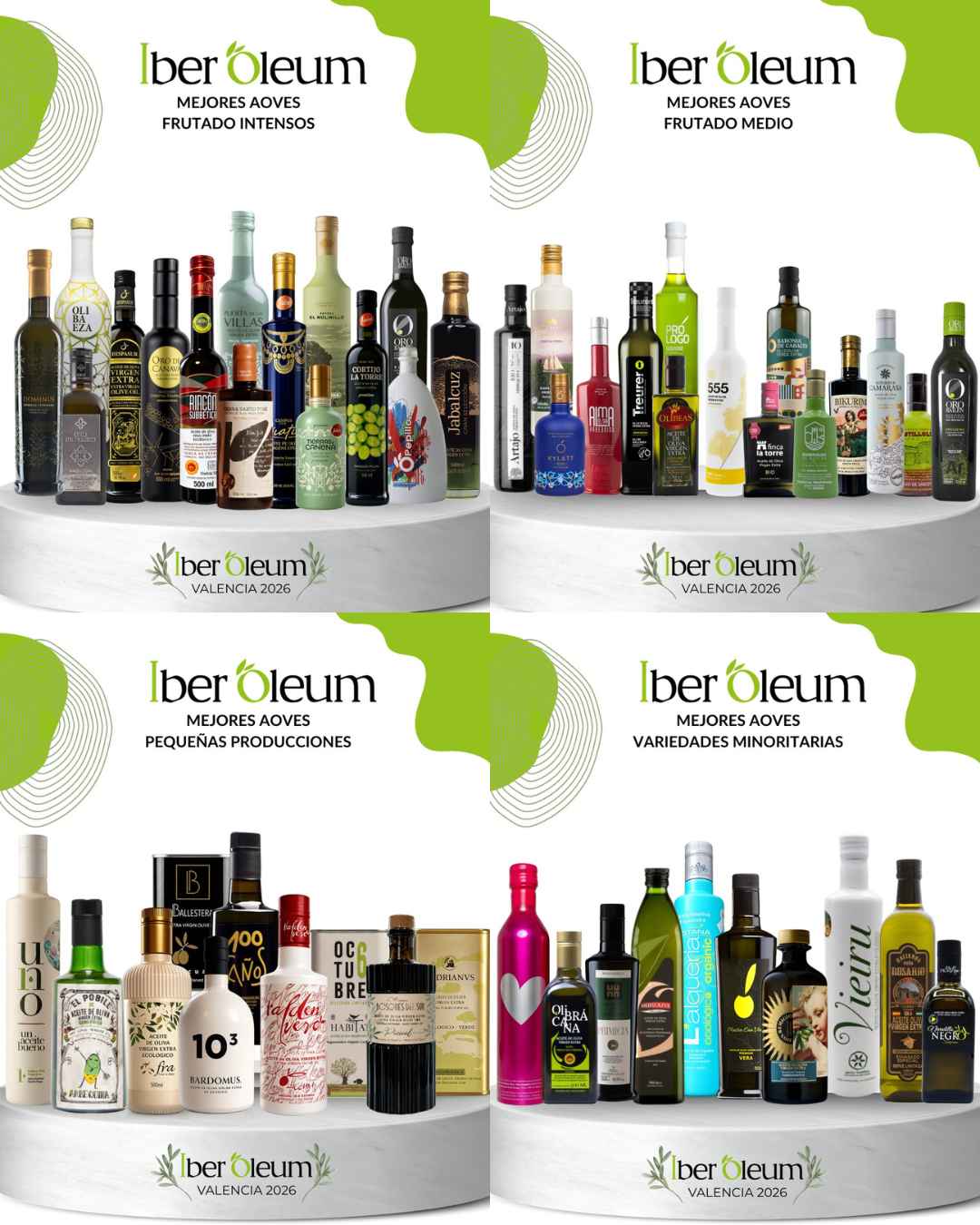 Algunas de las marcas incluidas en la Guía Iber Oleum.