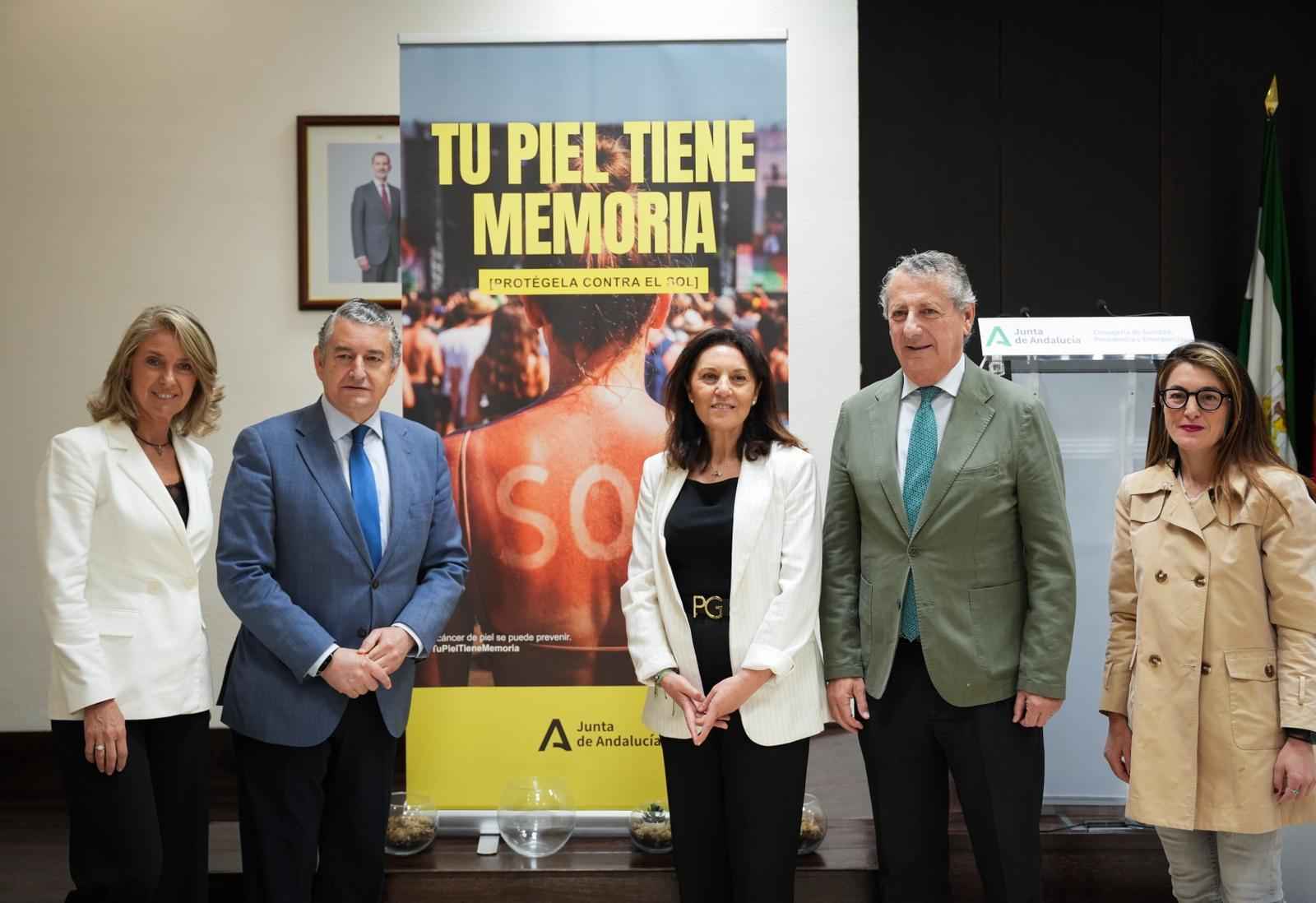 Campaña para prevenir el cáncer de piel con el lema “Tu piel tiene memoria”.