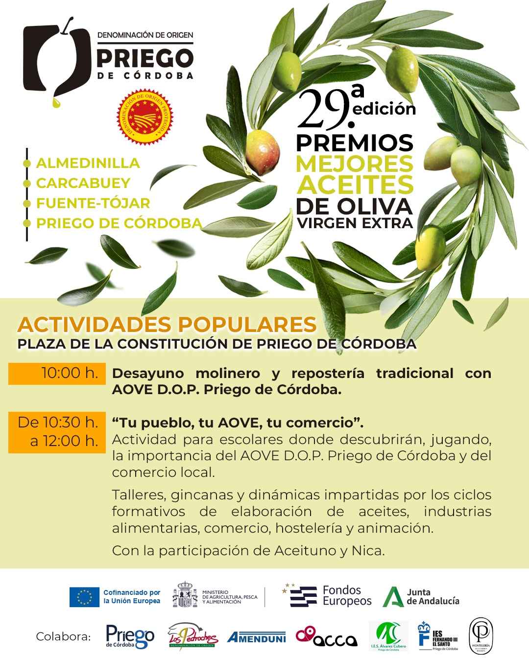 Cartel de la actividad.