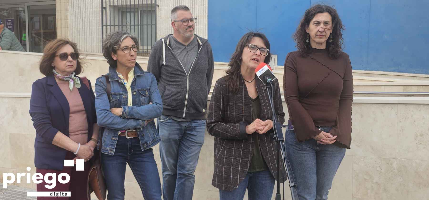 Imagen de la comparecencia ante los medios.